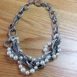 Lane beaded and chain necklace